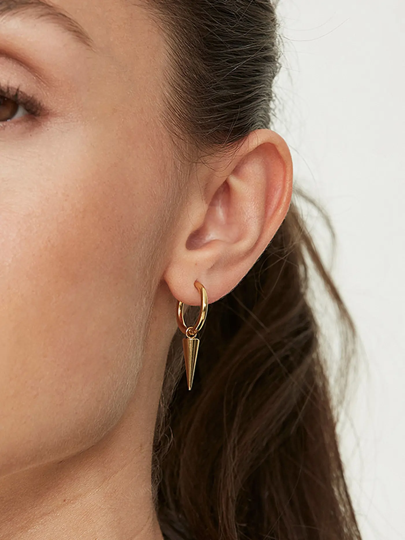 EDBLAD | Ohrringe PEAK HOOPS Gold | 
